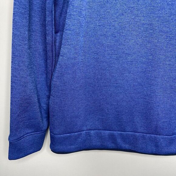 UNDER ARMOUR Golf Sweatshirt Mens Medium Blue Storm 1/4-Zip Loose Pullover - Picture 9 of 12
